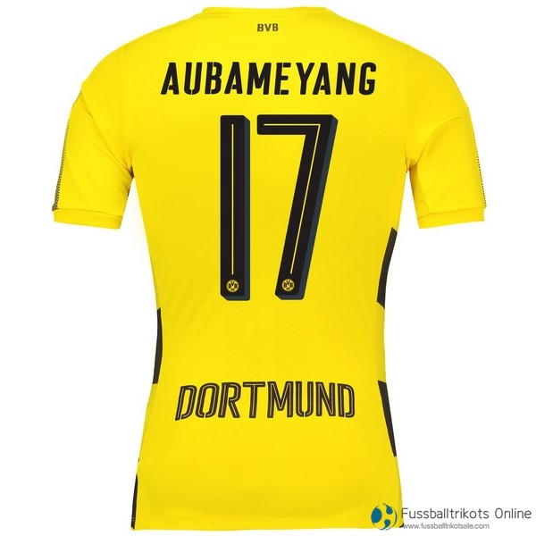 Borussia Dortmund Trikot Heim Aubameyang 2017-18 Fussballtrikots Günstig